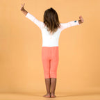 Baby Swimsuits: White & Orange