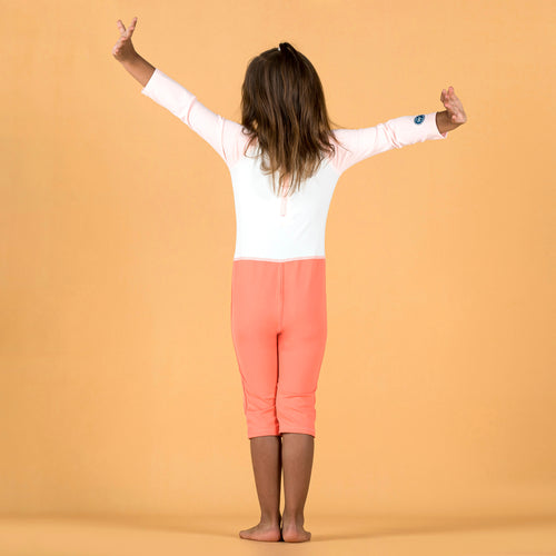 Baby Swimsuits: White & Orange