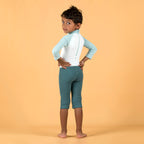 Baby Swimsuits: White & Green