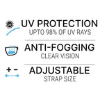 Goggles -  XBASE, Free-Size, Grey