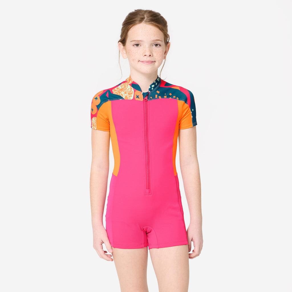 Kids Swimsuits: Pink & Orange
